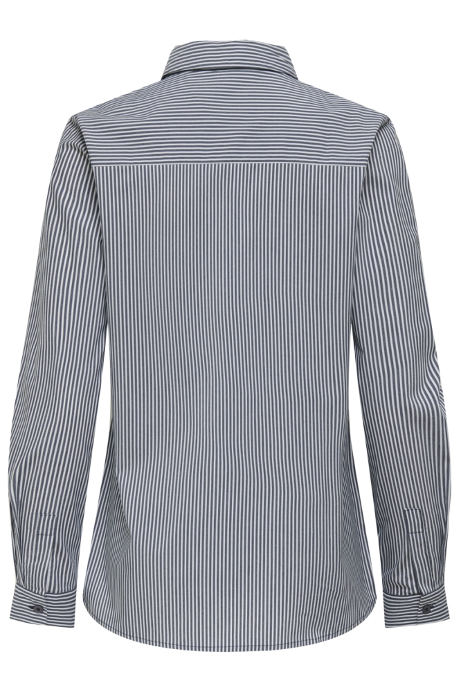JDYMIO L/S SHIRT WVN NOOS 15149877 TOTAL ECLIPSE/SMALL WHITE STRIPES